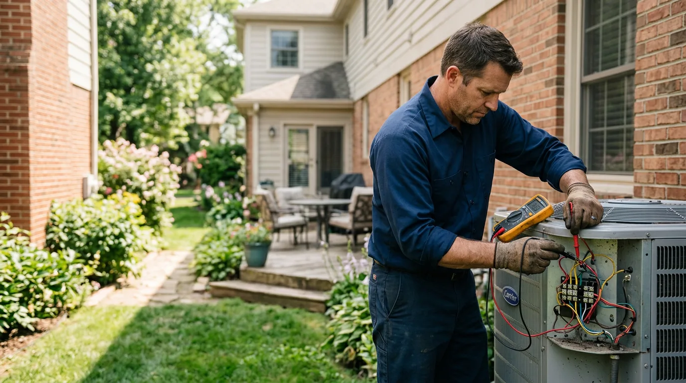HVAC technician working near Mount Zion, WV